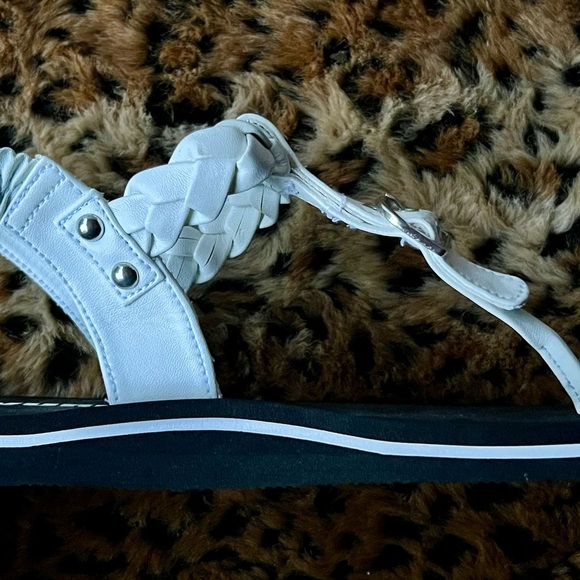 WURL White Braided Thong Sandals – Approx. Size 7 - Picture 5 of 10